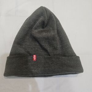 Levi's Dark Gray Knit Beanie. One Size